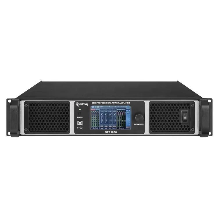 4 Channel 1300watts 2u Stage Master Power Amplifier Class Td
