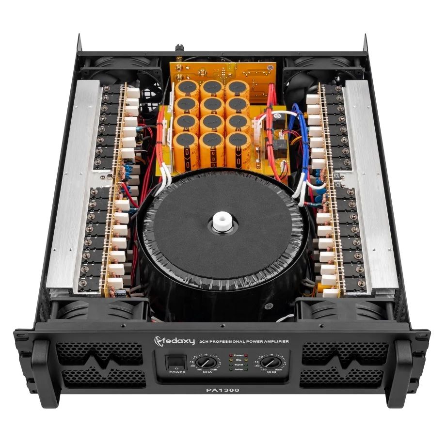 Class ab Amplifier Board Sound Equipment 2 Channel 2*1300w 1950w 3U Size Amplifier Audio